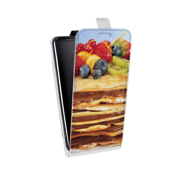 Дизайнерский вертикальный чехол-книжка для HTC U12 Plus Блины (на заказ)