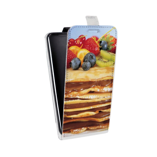 Дизайнерский вертикальный чехол-книжка для Samsung Galaxy Core Prime Блины