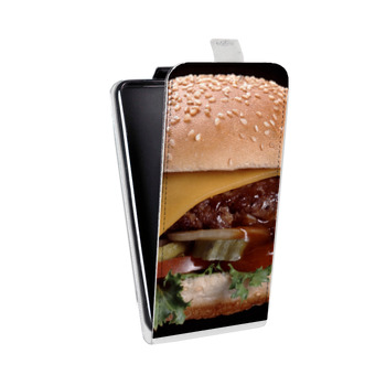 Дизайнерский вертикальный чехол-книжка для Samsung Galaxy J5 Бургеры (на заказ)