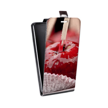 Дизайнерский вертикальный чехол-книжка для HTC Desire 300 Вишня (на заказ)