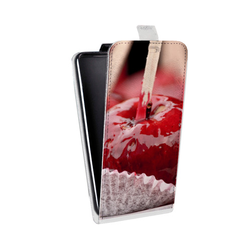 Дизайнерский вертикальный чехол-книжка для Huawei Honor 6 Plus Вишня