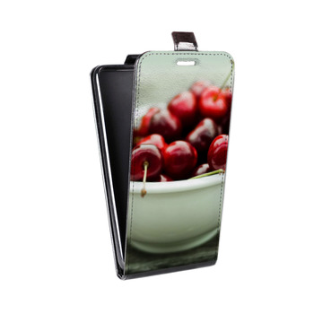Дизайнерский вертикальный чехол-книжка для Samsung Galaxy S8 Plus Вишня (на заказ)