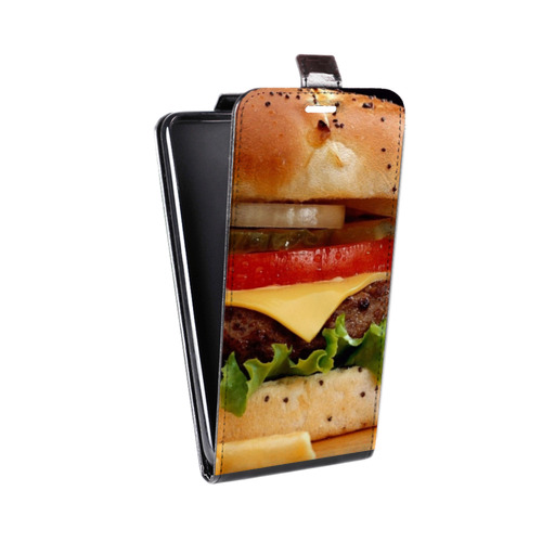 Дизайнерский вертикальный чехол-книжка для Meizu MX5 Бургеры