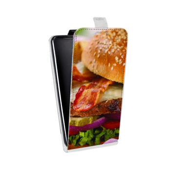 Дизайнерский вертикальный чехол-книжка для Samsung Galaxy J2 (2018) Бургеры (на заказ)