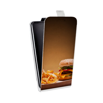 Дизайнерский вертикальный чехол-книжка для Samsung Galaxy J5 Бургеры (на заказ)