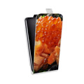 Дизайнерский вертикальный чехол-книжка для Huawei P10 Plus Икра
