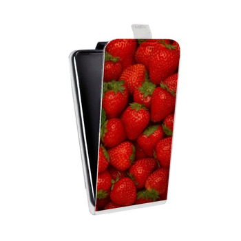 Дизайнерский вертикальный чехол-книжка для Xiaomi Mi5S Plus Клубника (на заказ)