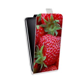 Дизайнерский вертикальный чехол-книжка для Xiaomi RedMi Note 4 Клубника (на заказ)