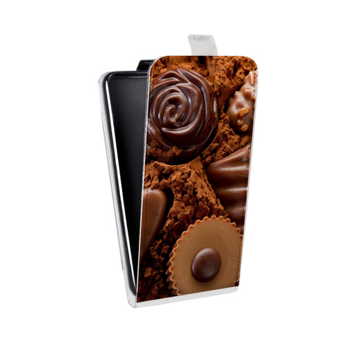 Дизайнерский вертикальный чехол-книжка для HTC Desire 12 Plus Конфеты
