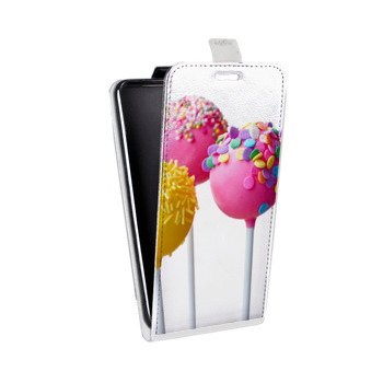 Дизайнерский вертикальный чехол-книжка для Huawei P10 Конфеты (на заказ)
