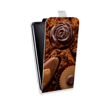 Дизайнерский вертикальный чехол-книжка для Iphone 5s Конфеты (на заказ)