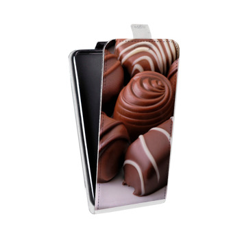 Дизайнерский вертикальный чехол-книжка для Huawei P10 Lite Конфеты (на заказ)