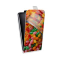 Дизайнерский вертикальный чехол-книжка для LG G7 Fit Конфеты