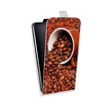 Дизайнерский вертикальный чехол-книжка для HTC 10 Кофе напиток