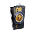 Дизайнерский вертикальный чехол-книжка для LG L70 Кофе напиток
