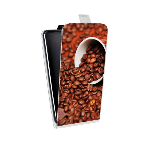 Дизайнерский вертикальный чехол-книжка для HTC Desire 400 Кофе напиток