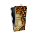 Дизайнерский вертикальный чехол-книжка для LG L70 Кофе напиток