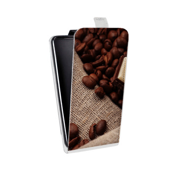 Дизайнерский вертикальный чехол-книжка для Xiaomi RedMi Note 5 Pro Кофе напиток (на заказ)