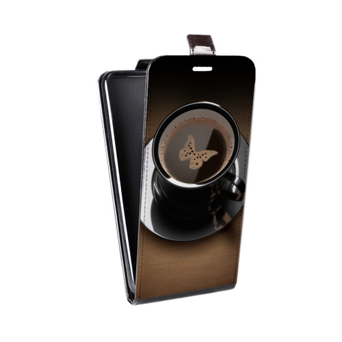 Дизайнерский вертикальный чехол-книжка для Samsung Galaxy A8 Кофе напиток