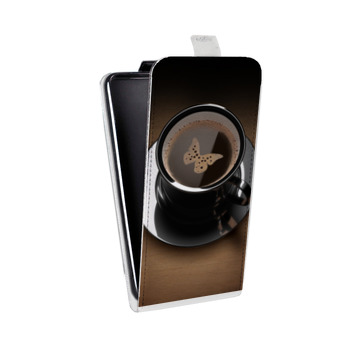 Дизайнерский вертикальный чехол-книжка для HTC Desire 300 Кофе напиток (на заказ)