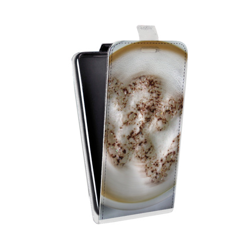 Дизайнерский вертикальный чехол-книжка для HTC Desire 12 Кофе напиток