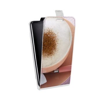 Дизайнерский вертикальный чехол-книжка для LG Optimus L7 2 II Кофе напиток (на заказ)