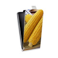Дизайнерский вертикальный чехол-книжка для LG L70 Кукуруза