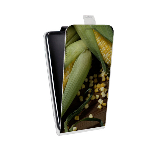 Дизайнерский вертикальный чехол-книжка для LG L70 Кукуруза