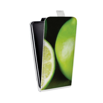 Дизайнерский вертикальный чехол-книжка для Samsung Galaxy Note 5 Лайм (на заказ)