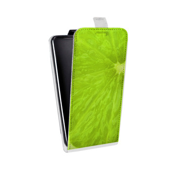 Дизайнерский вертикальный чехол-книжка для Huawei Honor 6A Лайм (на заказ)