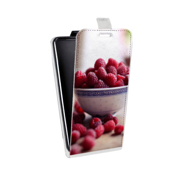 Дизайнерский вертикальный чехол-книжка для Samsung Galaxy S6 Edge Малина (на заказ)