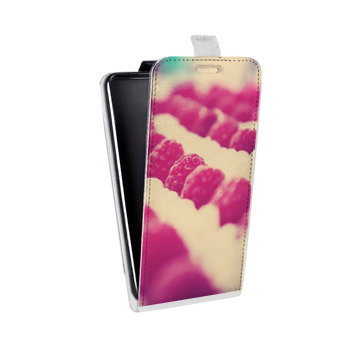 Дизайнерский вертикальный чехол-книжка для Samsung Galaxy S8 Plus Малина (на заказ)