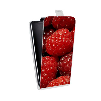 Дизайнерский вертикальный чехол-книжка для Samsung Galaxy S6 Edge Малина (на заказ)