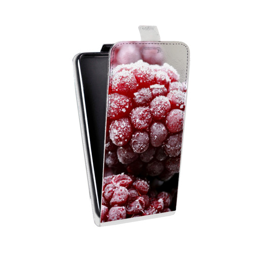 Дизайнерский вертикальный чехол-книжка для HTC 10 Малина