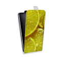 Дизайнерский вертикальный чехол-книжка для Sony Xperia XZ Лимон