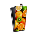 Дизайнерский вертикальный чехол-книжка для Microsoft Lumia 550 Лимон