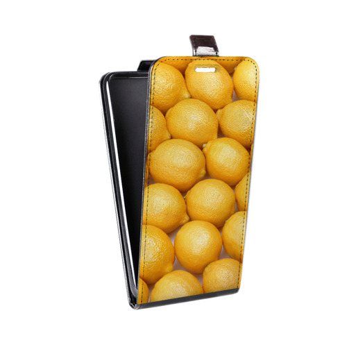 Дизайнерский вертикальный чехол-книжка для Sony Xperia XZ Лимон
