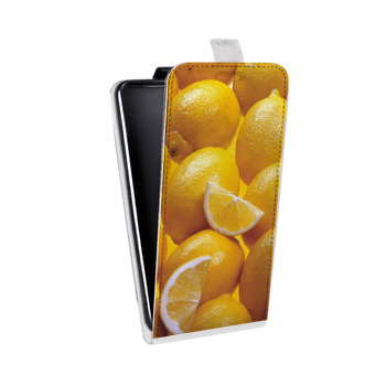 Дизайнерский вертикальный чехол-книжка для Huawei Honor 9X Lite Лимон (на заказ)