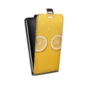 Дизайнерский вертикальный чехол-книжка для Asus ZenFone 3 Deluxe Лимон
