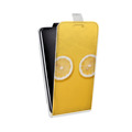 Дизайнерский вертикальный чехол-книжка для Alcatel One Touch Pop C9 Лимон