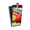 Дизайнерский вертикальный чехол-книжка для Samsung Galaxy Core Мармелад