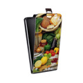 Дизайнерский вертикальный чехол-книжка для Huawei Honor 7C Pro Овощи