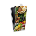 Дизайнерский вертикальный чехол-книжка для ASUS ZenFone 3 Max ZC553KL Овощи