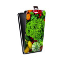 Дизайнерский вертикальный чехол-книжка для Alcatel Pop 4S Овощи