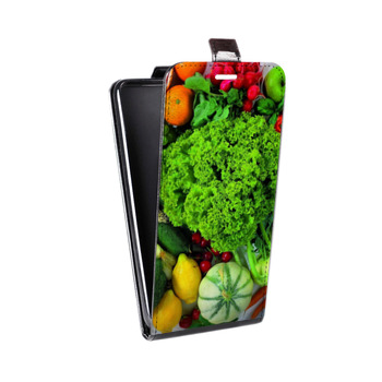 Дизайнерский вертикальный чехол-книжка для Nokia 5.4 Овощи (на заказ)