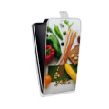 Дизайнерский вертикальный чехол-книжка для Samsung Galaxy Grand Neo Овощи