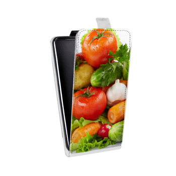 Дизайнерский вертикальный чехол-книжка для BlackBerry KEY2 Овощи (на заказ)