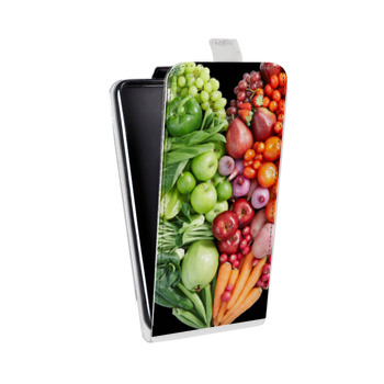Дизайнерский вертикальный чехол-книжка для Huawei Honor 10X Lite Овощи (на заказ)