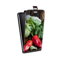 Дизайнерский вертикальный чехол-книжка для Microsoft Lumia 950 Овощи