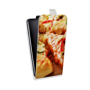Дизайнерский вертикальный чехол-книжка для HTC U12 Plus Пицца (на заказ)